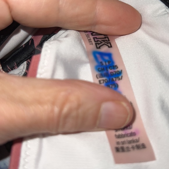 Tropical Pink and Black Women's Swim Top - Picture 7 of 7